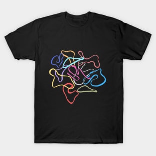 Rainbow Colorful Abstract Artwork Design T-Shirt